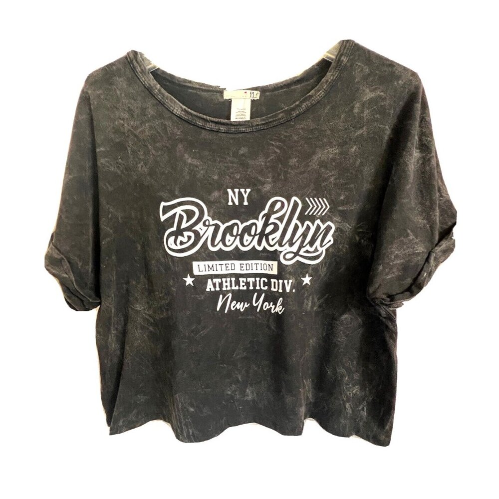 Brooklyn New York Cropped Relaxed Boho T-Shirt Size S Limited Ed. Authentic Div.